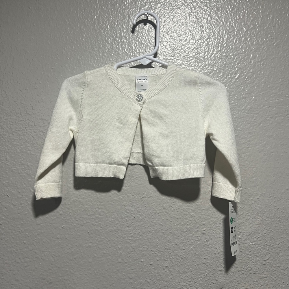 Carter's White Baby Cardigan